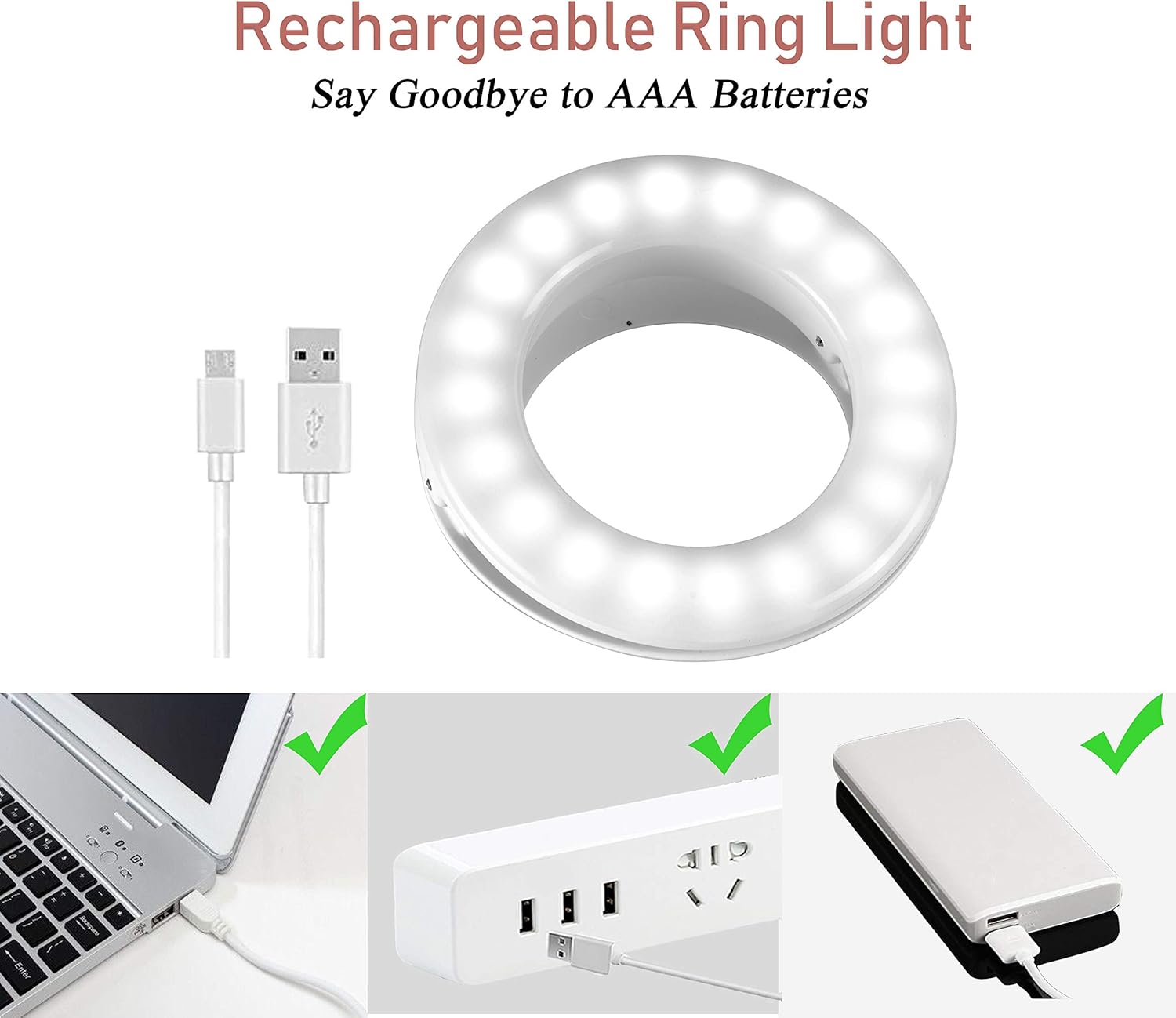 Clip On Selfie Ring Light