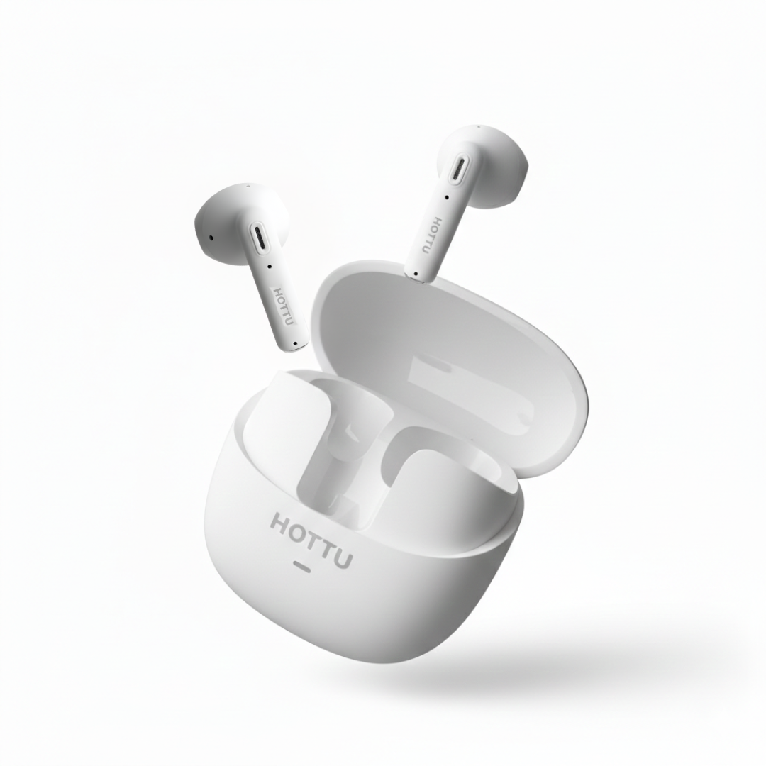 Wajitechs TS07 TWS Wireless Earbuds – 25H Playtime, Bluetooth 5.4 & Solid Bass